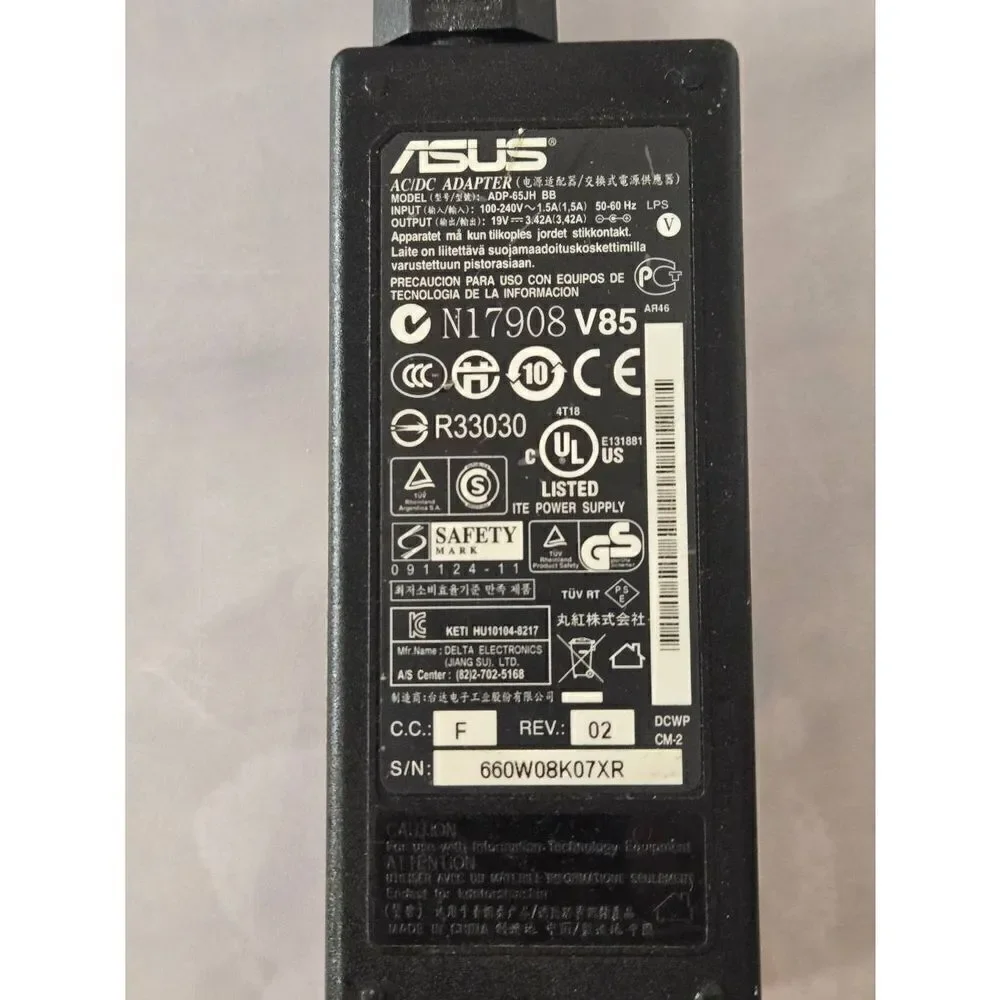 ASUS AC/DC Adapter ADP-65JH BB Electrical Cord